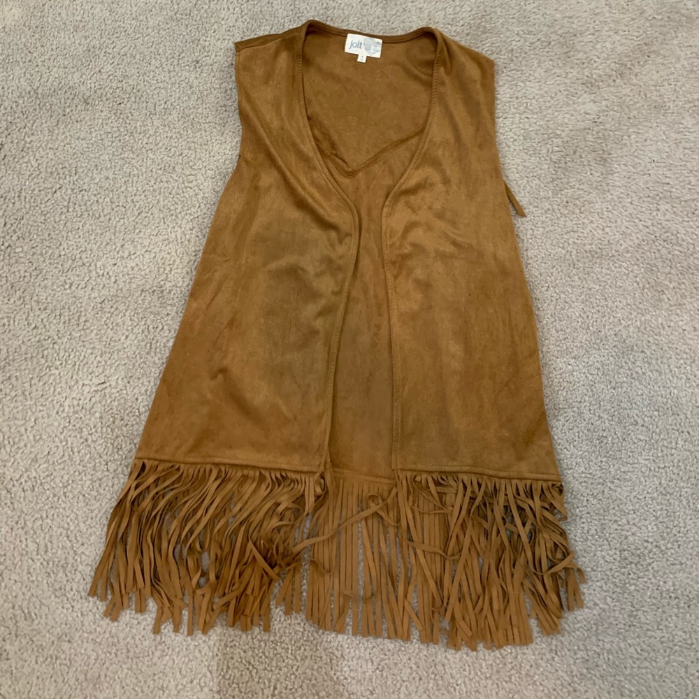 Suede Fringe Vest